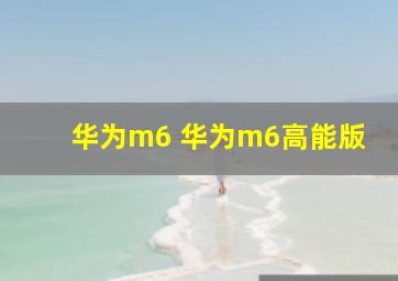 华为m6 华为m6高能版